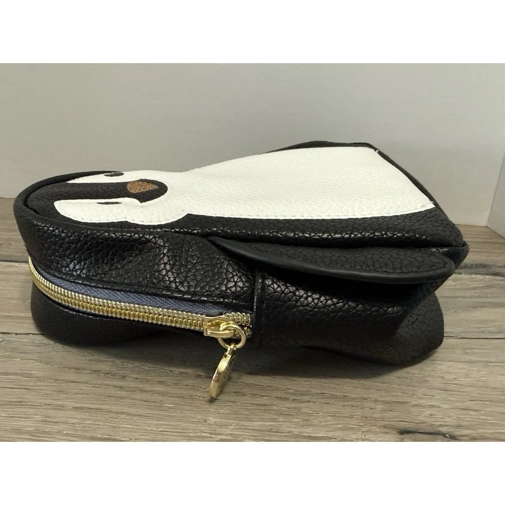 Bath & Body Works Penguin Makeup Bag Black and White